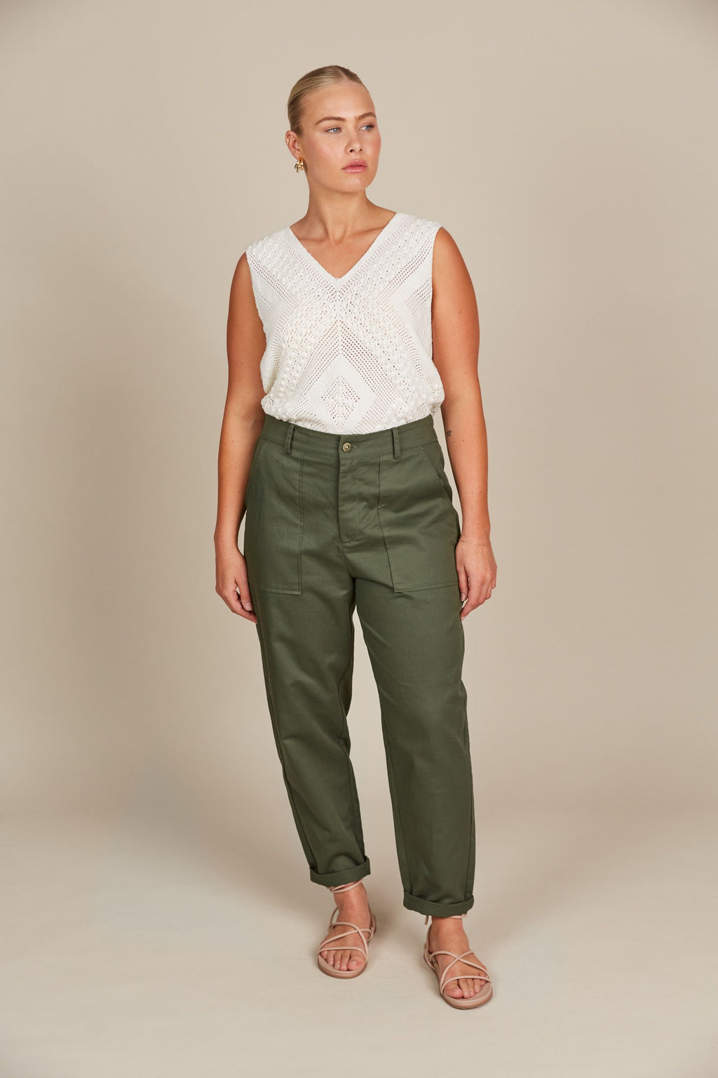 Lucille Pant  - Olive