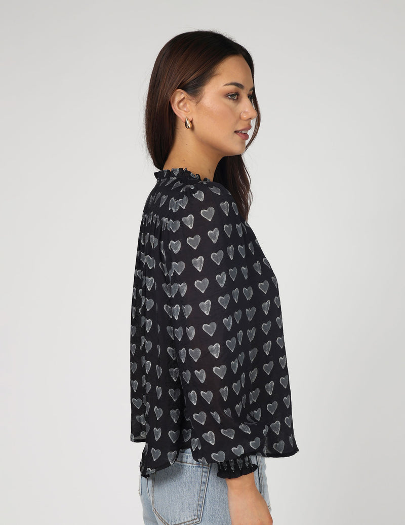 Matilda Blouse - Dark Heart