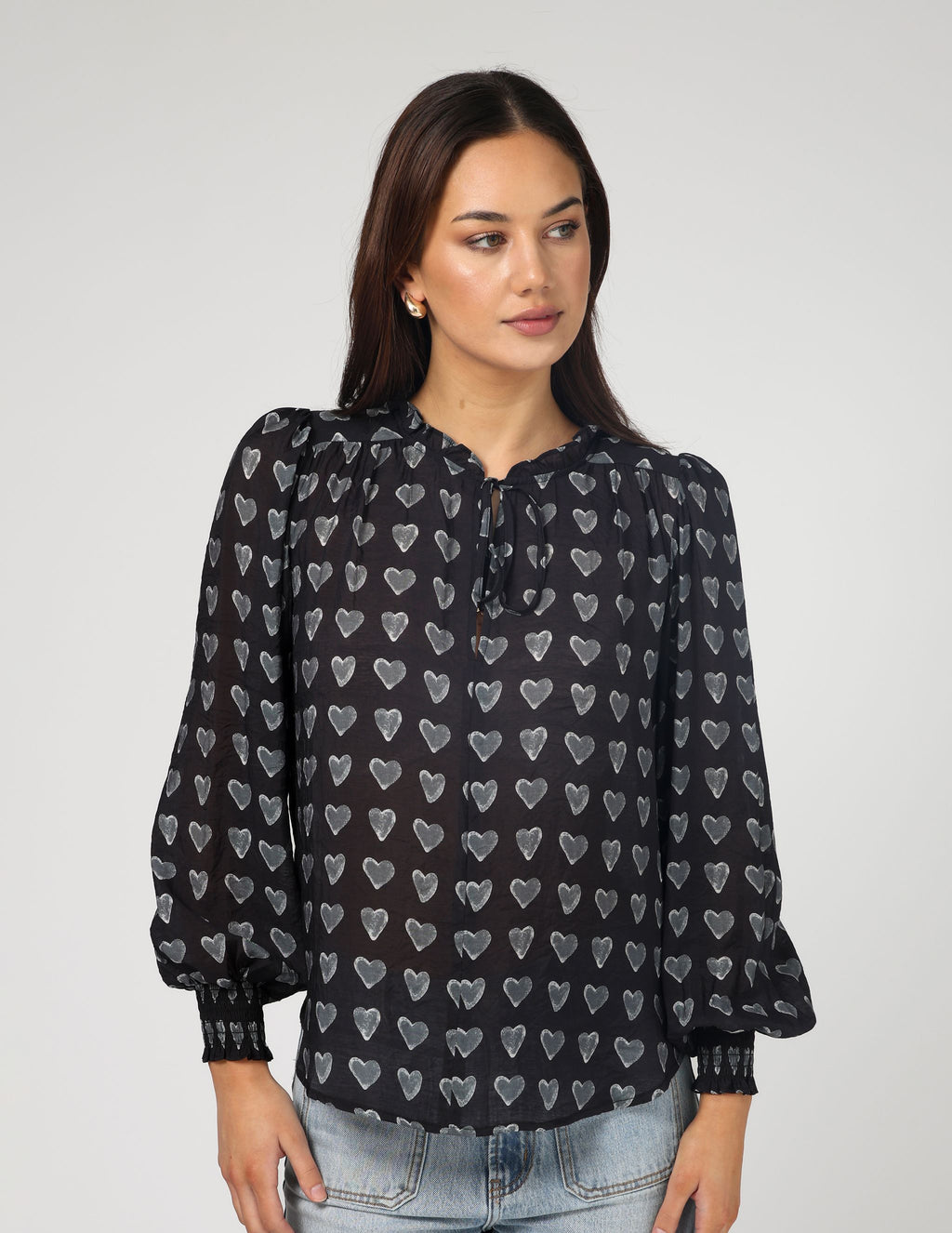 Matilda Blouse - Dark Heart