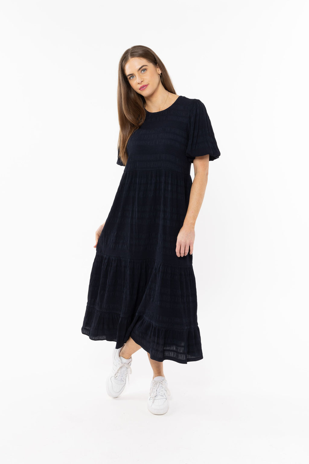 Carefree Midi Dress - Navy