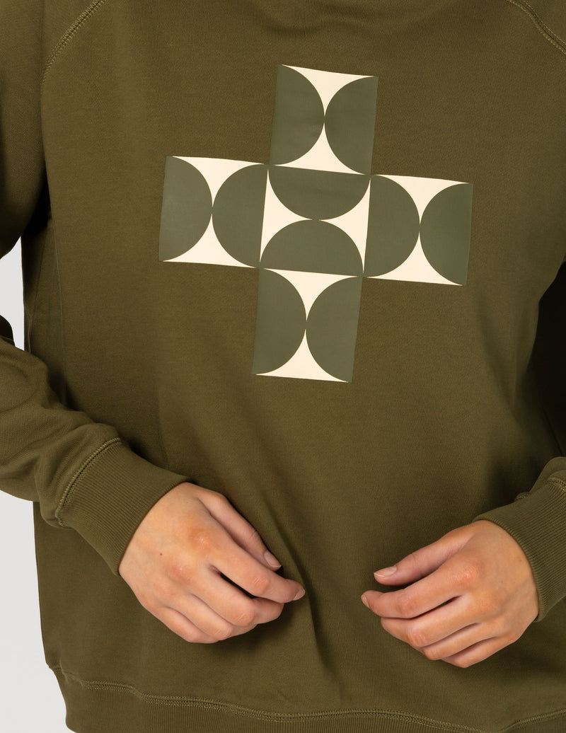 Classic Sweater - Olive Mosaic