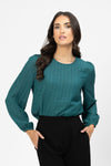 Gratitude Top - Peacock