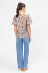 Relaxed Carefree Top - Chai Wave