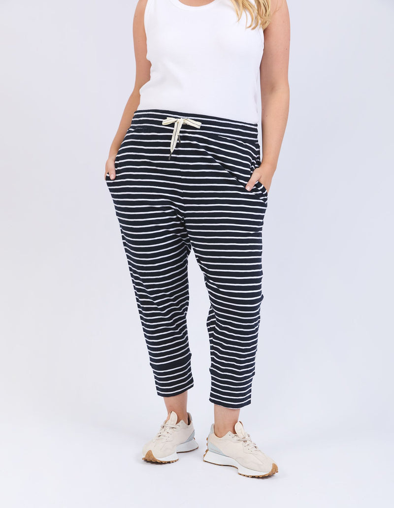 Brunch Pant - Stripe - Navy & White Stripe