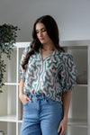 Vacation Top - Blush Swirl
