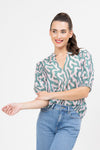Vacation Top - Blush Swirl