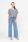 Vibrant Top - Bold Navy Spot