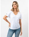 Villa Tee V-Neck - White