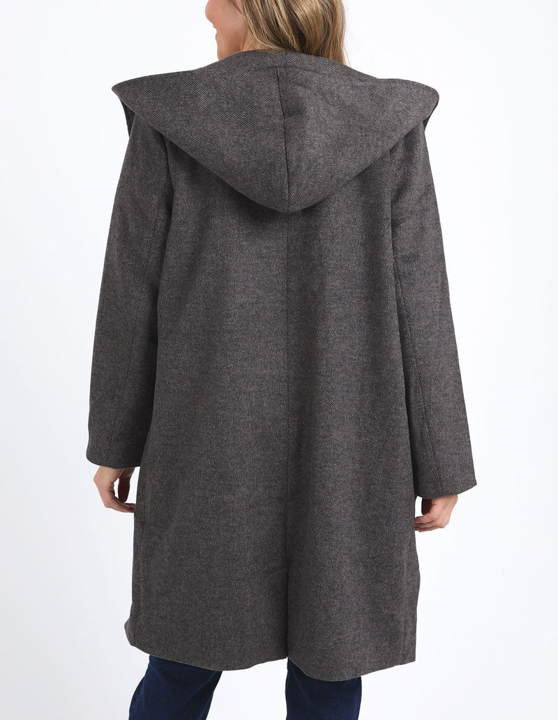 Jordan Coat - Charcoal Marle