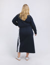 Sloane Fleece Skirt - Navy/Grey Marle