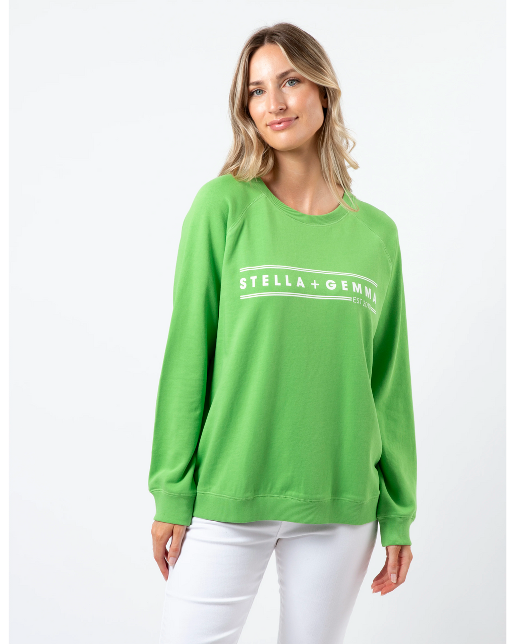 Classic Sweatshirt - Pear with S+G Logo