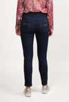 Skinny Leg Ankle Grazer, Slim Hip and Thigh Jean with Side Waist Elastic - Indigo Denim