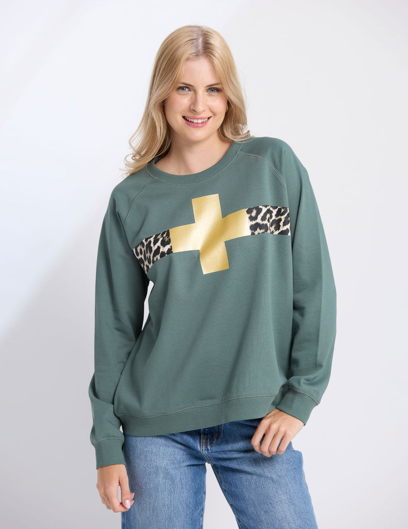 Classic Sweater - Moss Star Crossed