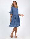 Charlie Chambray Dress - Blue Wash