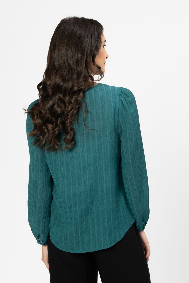 Gratitude Top - Peacock