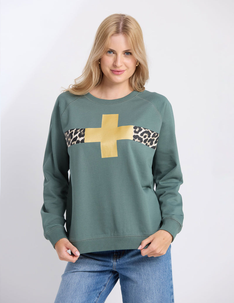 Classic Sweater - Moss Star Crossed