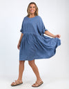 Charlie Chambray Dress - Blue Wash