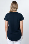 T-SHIRT NAVY GEO