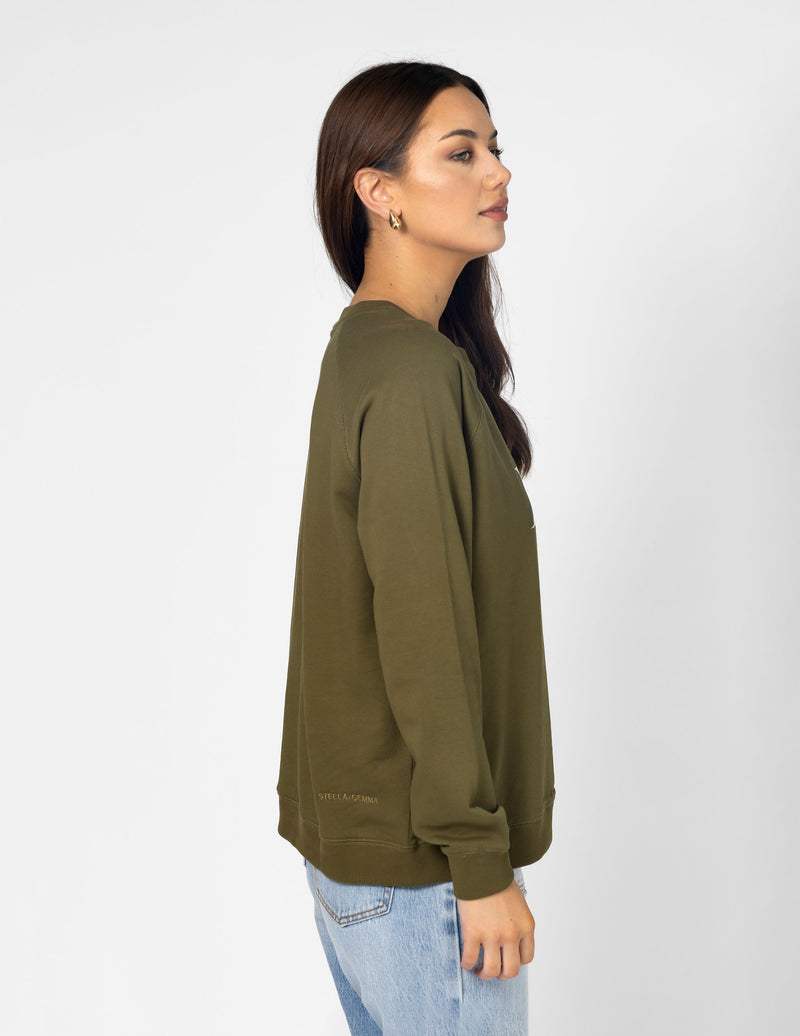 Classic Sweater - Olive Mosaic