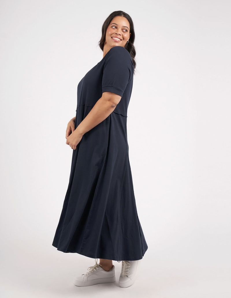 York Midi Dress - Navy