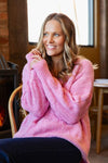 Tallulah Cable Knit - Pink Geranium