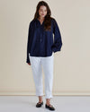 Lizza Embellished Shirt - Dark Blue
