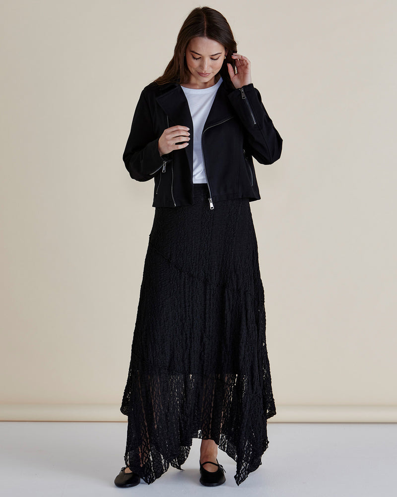 Aurora Ponte Biker Jacket - Black