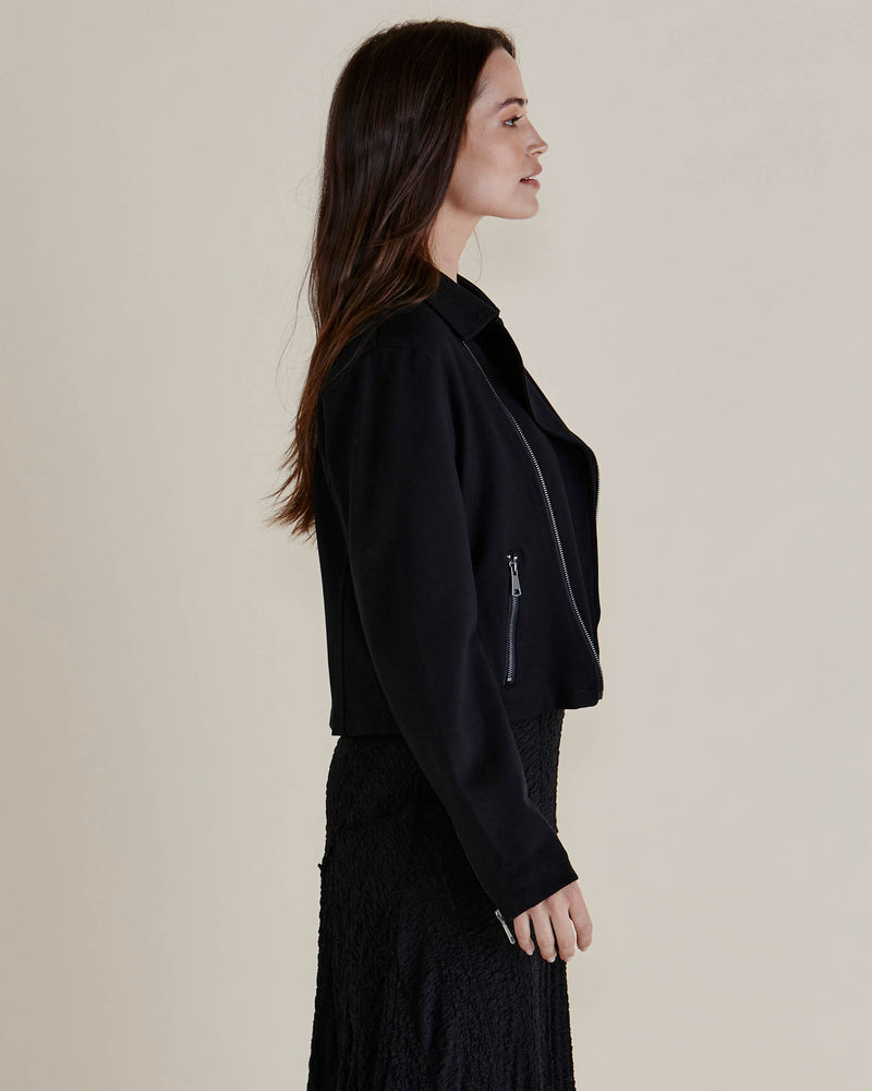Aurora Ponte Biker Jacket - Black