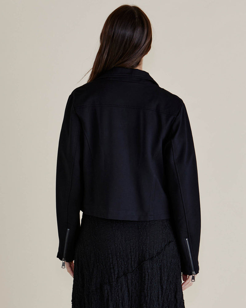 Aurora Ponte Biker Jacket - Black