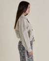 Adaline Crop Trench Jacket - Beige