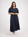 York Midi Dress - Navy