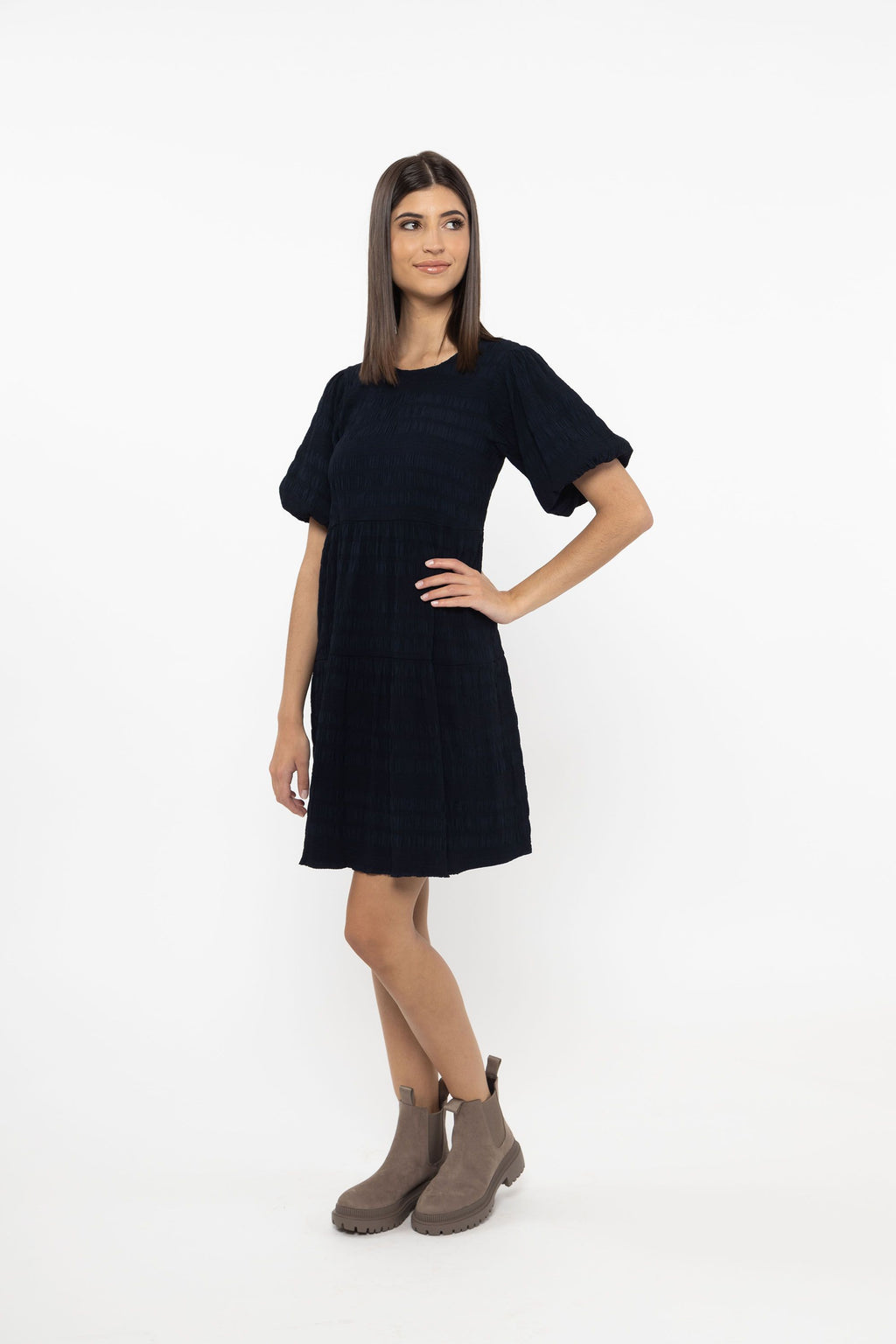 Carefree Mini Dress - Navy