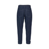 Relaxed Leg Ankle Grazer Pant with Contrast Trim & Stitching - Ink