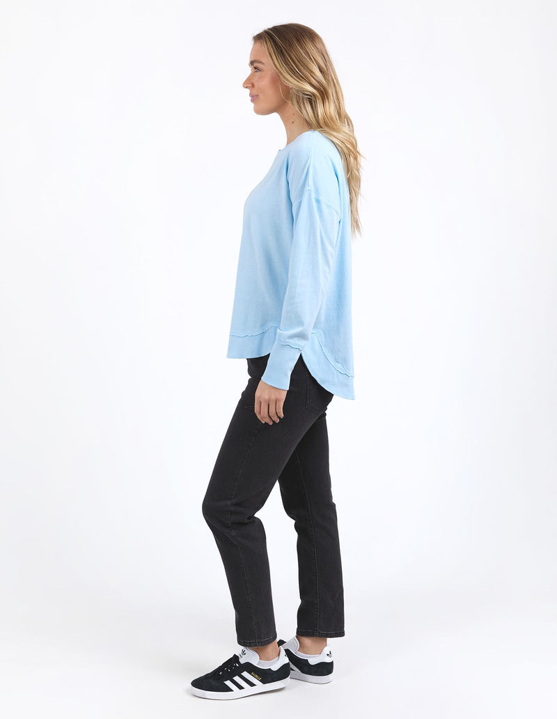 Farrah Long Sleeve - Waterfall Blue