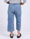 Sidney Cropped Wide Leg Jean - Light Blue Wash